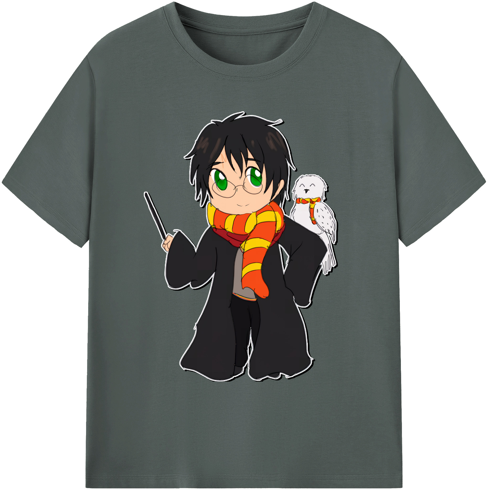 （画像用） Harry Potter ハリー・ポッターシリーズ 綿100％ メンズ半袖Tシャツ｜肌触りやわらか＆通気性